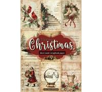 Vintage Christmas Sheet Music Scrapbook Paper Festive Objects and Symbols