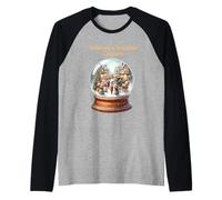 Vintage Christmas Snowball The Nutcracker Raglan Baseball Tee