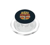 Vintage Church Sound Guy Audio Engineer Ministry Team PopSockets PopGrip for MagSafe