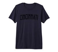 Vintage Cincinnati Ohio Authentic Retro Home Pride Premium T-Shirt