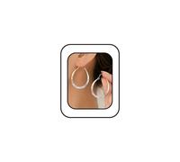 Vintage Circle Hoop Earrings for Women,Boho Minimalist Copper Earring Geometric Hammered Dangle Earring Silver Bohemia Statement Earrings Jewelry Gifts, S, Metal, No Gemstone