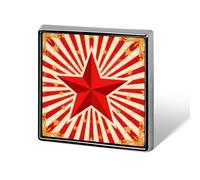 Vintage Circus Background Brooch Pin, Unisex Square Lapel Pin for Men & Women, Elegant Metal Badge for Hats Jackets Shirts, Versatile Fashion Accessory