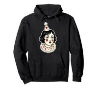 Vintage Circus Clown Girl Tattoo Pullover Hoodie
