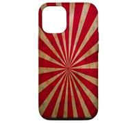 Vintage Circus Tent Stars Red Lines Carnival Distressed Case for iPhone 12/12 Pro
