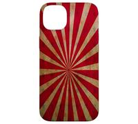 Vintage Circus Tent Stars Red Lines Carnival Distressed Case for iPhone 14 Plus