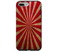 Vintage Circus Tent Stars Red Lines Carnival Distressed Case for iPhone 7 Plus/8 Plus