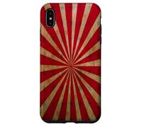 Vintage Circus Tent Stars Red Lines Carnival Distressed Case for iPhone XS Max