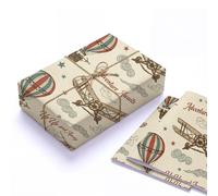 Vintage Circus Wrapping Paper, Premium 120gsm Thick Flat Folded Sheets, Cute Baby Shower Wrapping Paper for Newborns, Joyful Carnival Animal Gift Wrap