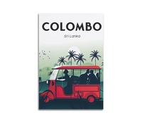 Vintage City Travel Poster COLOMBO Sri Lanka Decorative Canvas Wall & Art Poster Painting 24x36inch(60x90cm)
