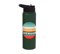 Vintage City Trip Copenhagen Denmark Gift Stainless Steel Insulated Water Bottle