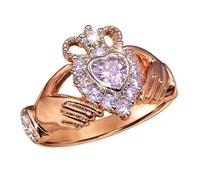 Vintage Claddagh Ring with Heart Crown Design, Friendship Promise Ring, Irish Heritage Jewelry for Love and Loyal, Friendship ring, Irish love ring, Gift, Metal, No Gemstone