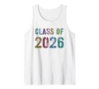 Vintage Class of 2026 Graduation Almost There Autographs Tank Top