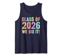 Vintage Class of 2026 WE DID IT Besties Final Level Unlocked Tank Top
