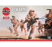 Vintage Classic: 8Th Army 1:76 Figure Plastic Model Kit AIRFIX