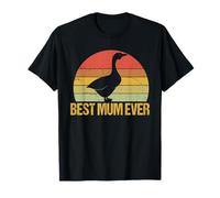 Vintage Classic Funny Silly Goose Cute Best Mum in The World T-Shirt