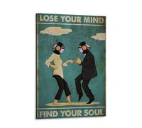 Vintage Classic Movie Posters for Room Aesthetic Spiritual Quotes Lose Your Mind Find Your Soul Canvas Wall Art Cool Music Dance Wall Decor Painting for Bedroom Frame-style 16x24inch(40x60cm)