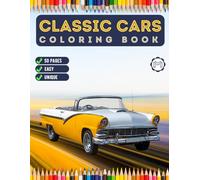 Vintage Classic Old Enthusiast Car Coloring Book Exotic Race Car For Men Classic Car Coloring Book For Adults Dream Vintage Car Coloring Book For ... For Gift Vehicle Coloring Book For Adults
