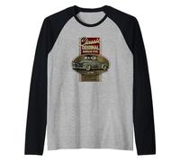 Vintage Classic Original American Old Pickup Truck 1940s Car Raglan Baseball Tee
