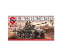 Airfix Vintage Classics Set - A01311V SDKFz.234 Armoured Car - Plastic Model Tank Kits for Adults & Children 8+, Set Includes 57 Pieces, Sprues & Decals - 1:76 Scale Model Tank Set