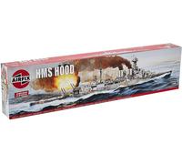 Airfix Vintage Classics Set - A04202V HMS Hood - Plastic Model Ship Kits for Adults & Children 8+, Set Includes 131 Pieces - 1:600 Scale Model Ship Set