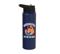 Vintage Cleaning Lady Housekeeping Housekeeper Stainless Steel Insulated Water Bottle