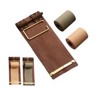 Vintage Clipboard Memo Board with Kraft Paper Roll, Wall Mounted Butcher Paper Dispenser, Refillable Note Paper Holder with Pencil for Kitchen Office Home Message Board Decor (A)