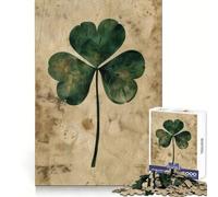 Vintage Clover Charm 1000 Pieces Jigsaws Adults Puzzles Gifts Cognitive Skill Restful Activity Exact Cut Festive Gift (38x26cm)