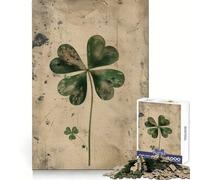 Vintage Clover Elegance Jigsaw Puzzle for Adults 1000 Pieces Mind Exercise Pleasant Leisure Exact Cut Birthday Present (50x75cm)