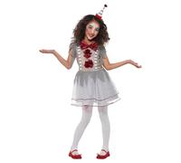 Vintage Clown Costume Set Smiffys Grey 10-12 Years