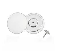 Vintage Coat Button, Baseball Cap Buttons Pack of 50 Multicolor 17-25mm(White,19MM 10pcs)