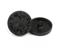 Vintage Coat Button, Pack of 15 Multicolor Metal Coat Buttons 15-30MM(10# Black,15Pcs 25MM)
