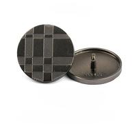 Vintage Coat Button, Pack of 15 Multicolor Metal Coat Buttons 15-30MM(7# Black,15Pcs 23MM)
