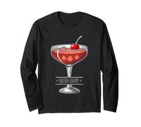Vintage Cocktail Illustration Featuring Rob Roy Long Sleeve T-Shirt