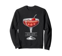 Vintage Cocktail Illustration Featuring Rob Roy Sweatshirt
