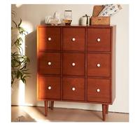 Vintage Coffee Chest of Drawers with Ceramic Handles - Stylish Bedroom nizer Retro Sideboard Storage Solution for Home Décor and Clutter Management