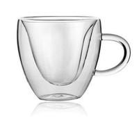 Vintage Coffee Mugs,High Borosilicate Transparent Coffee Cup, Milk And Juice Cup, Double-Layer Glass Cup, High-Value Breakfast Cup, Large Capacity for Household Use,A,180ml