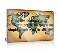 Vintage Coffee Sign We Live In A Time Where Intelligent People Are Being So That Stupid Tin Sign Adult Signs For Man Cave Bbq Signs Outdoor(20X30CM)