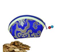 Vintage Coin Purse For Women Chinese Style, Embroidery, Flower Pattern,