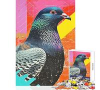 Vintage Collage Dove 1000 Piece Jigsaw Puzzles Strengthen Cognitive Ability And Skill Soothing Serene Leisure Play (38x52cm)