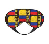 Vintage Colombian Flag Colombia Roots Eye Mask Sleep Mask Light BlockBlindfold Night Eyes Cover Soft Pressure-Free Eyeshade with Elastic Strap for Home Travel Office Nap Yoga