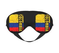 Vintage Colombian Flag Colombia Roots Eye Mask Sleep Mask Light BlockBlindfold Night Eyes Cover Soft Pressure-Free Eyeshade with Elastic Strap for Home Travel Office Nap Yoga