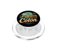 Vintage Colon Panama Travel Souvenir Landmark Gift PopSockets PopGrip for MagSafe