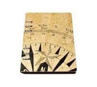 Vintage Compass Rose Notebook, Pu Leather Notebooks A5, Lined Paper Meeting Notebook 180Pages/90Sheets, Jotter for School, Note Books for Writing, Student Essentials University Journal Diary