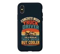 Vintage Concrete Truck Driver Cement Mixer Operator Case for iPhone X/XS