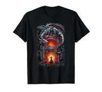 Vintage Cool Dragon Fire Shirt Tribal Celtic Nordic Mythical T-Shirt