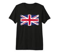 Vintage Cool Union Jack Flag British Pride Citizenship Test Premium T-Shirt