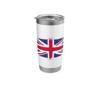 Vintage Cool Union Jack Flag British Pride Citizenship Test Stainless Steel Insulated Tumbler