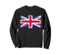 Vintage Cool Union Jack Flag British Pride Citizenship Test Sweatshirt