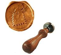 Vintage Cool Wolf Custom Picture Logo Wedding Invitation Wax Seal Sealing Stamp Rosewood Handle Set Kit