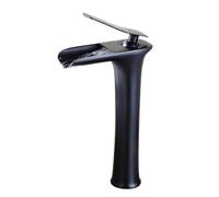 Vintage Copper Basin Mixer Tap - Waterfall Bathroom Faucet, Single Hole Hot & Cold Mixer, Retro Design for Above/Below Counter Sinks, Durable & Stylish.